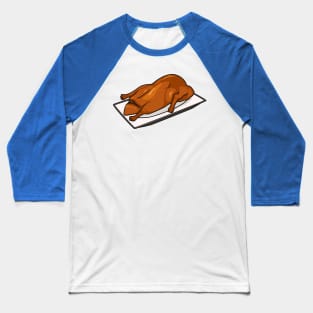 Peking duck cartoon illustration Baseball T-Shirt